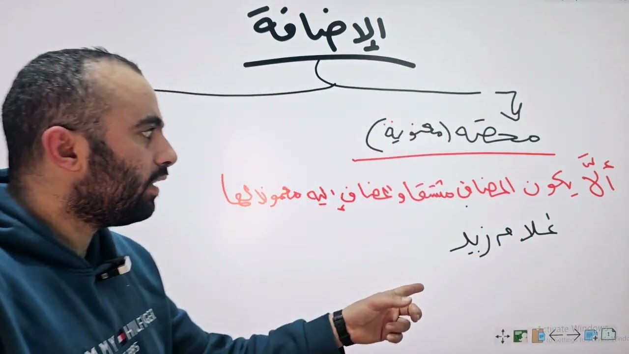 21- الإضافة واسم الفعل وإعمال المصدر من شرح كتاب قطر الندى وبل الصدى لابن هشام