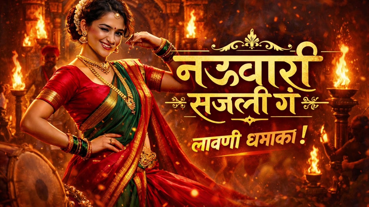 नऊवारी सजली गं (Nauvari Sajli Ga) – Classic, elegant, perfect for Lavani