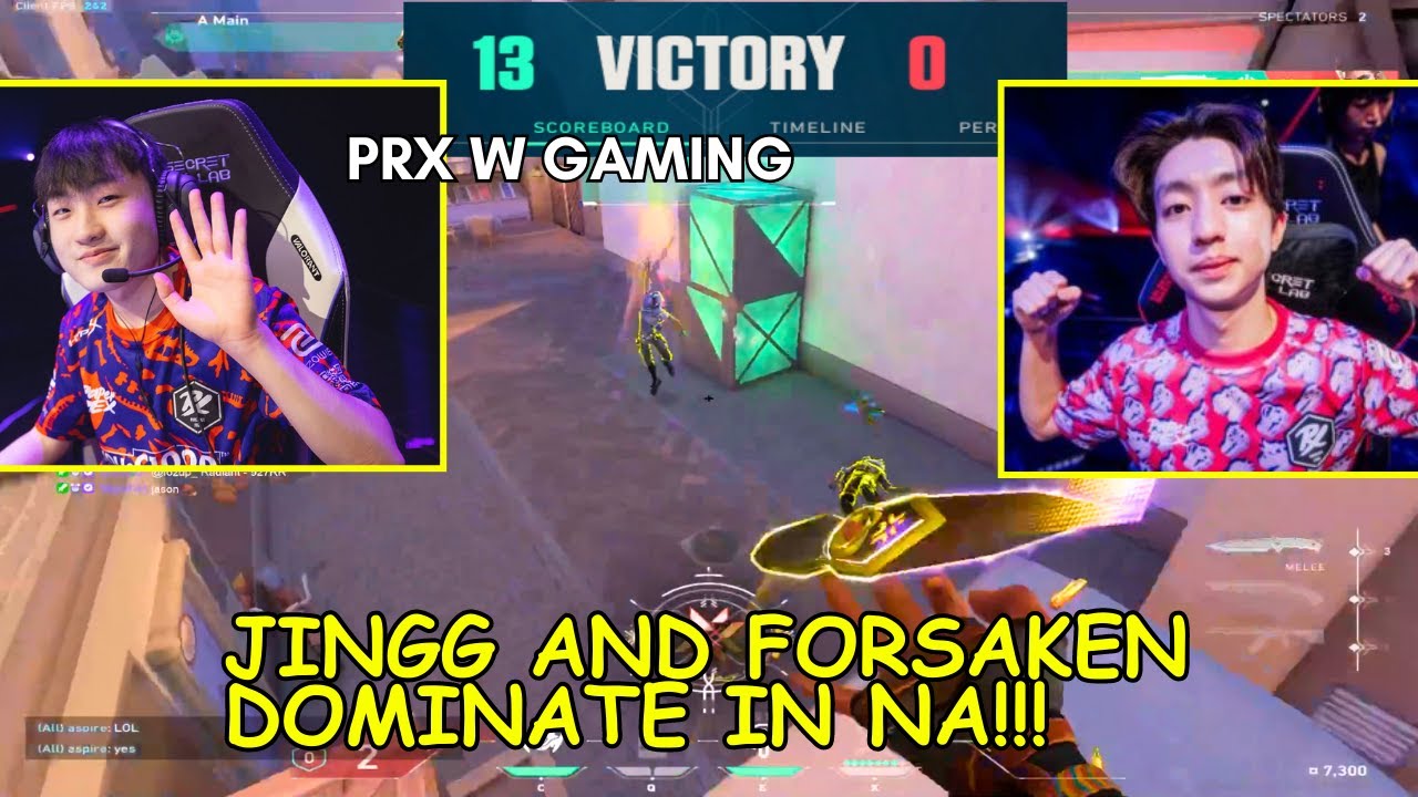 PRX Jingg and PRX Forsaken 13-0 in NA servers