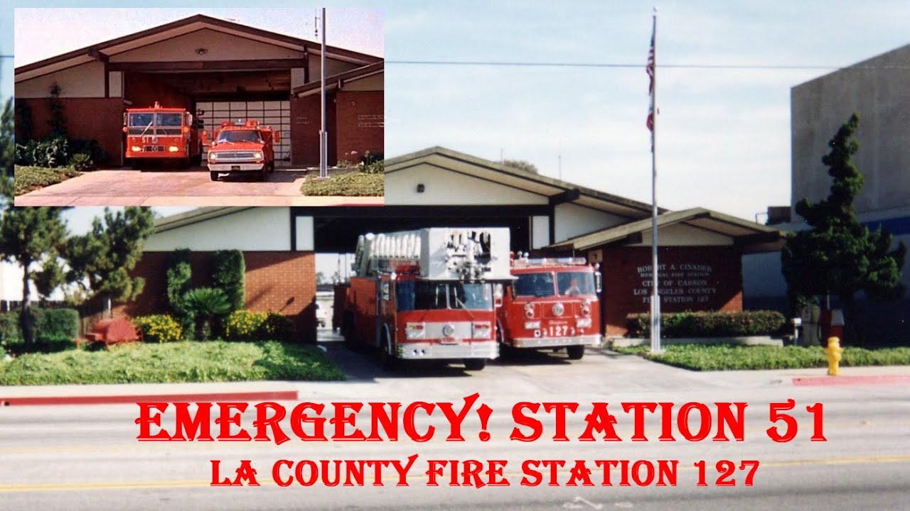 Emergency! Station 51 (LA County Fire Station 127) visited in 1994