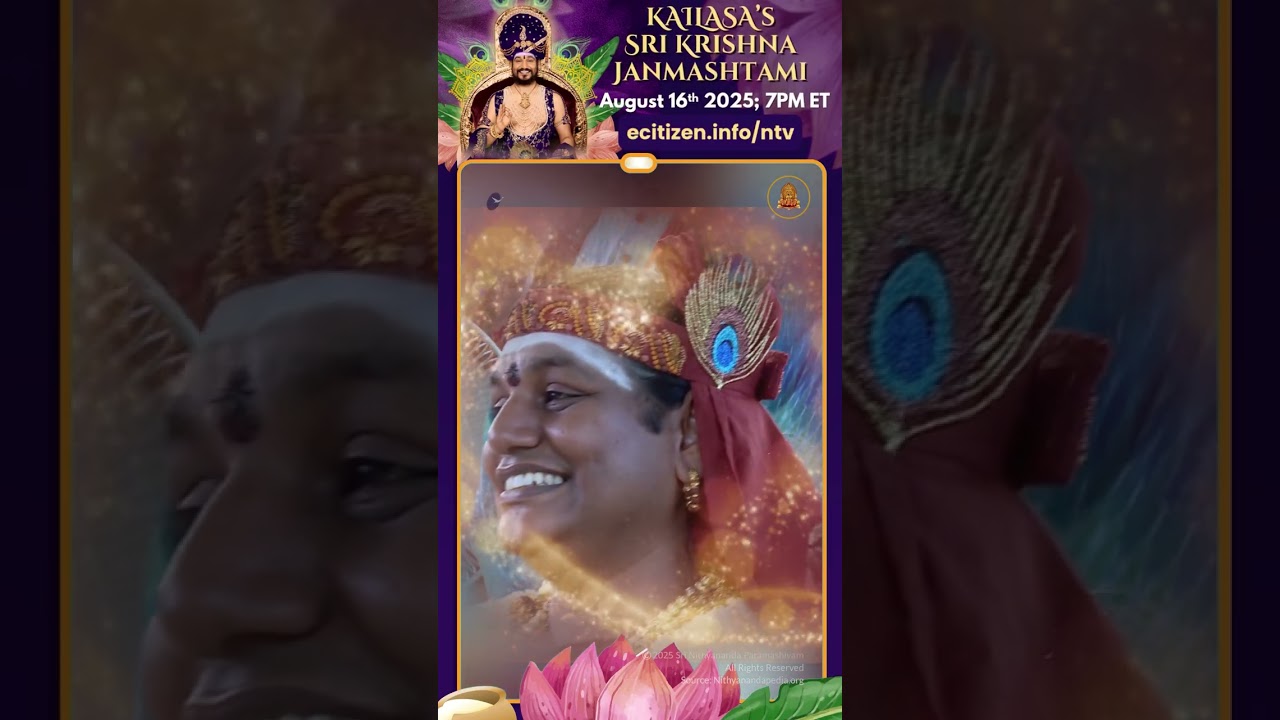 🌸 Divine Play: Celebrating Krishna Janmashtami in KAILASA