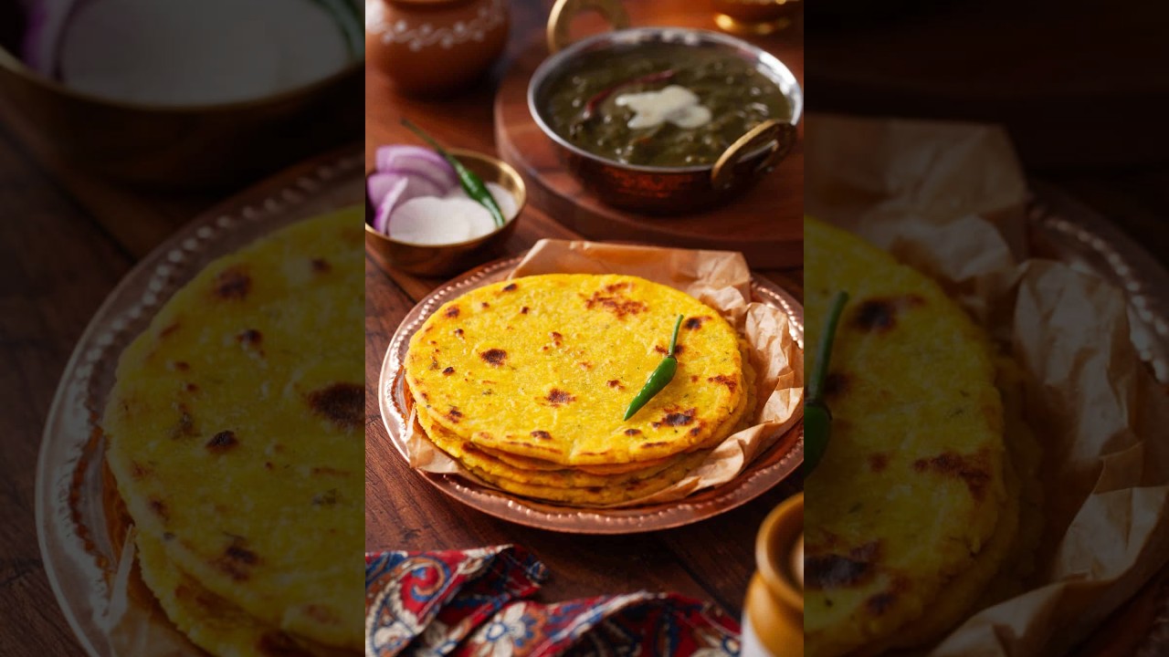 Makai Ki Roti and Gandana - A perfect and healthy delight