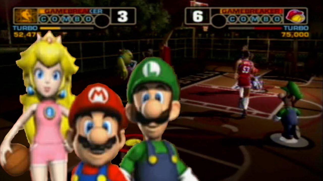 NBA Street V3 - Nintendo All Stars vs (Legendary) NBA Legends