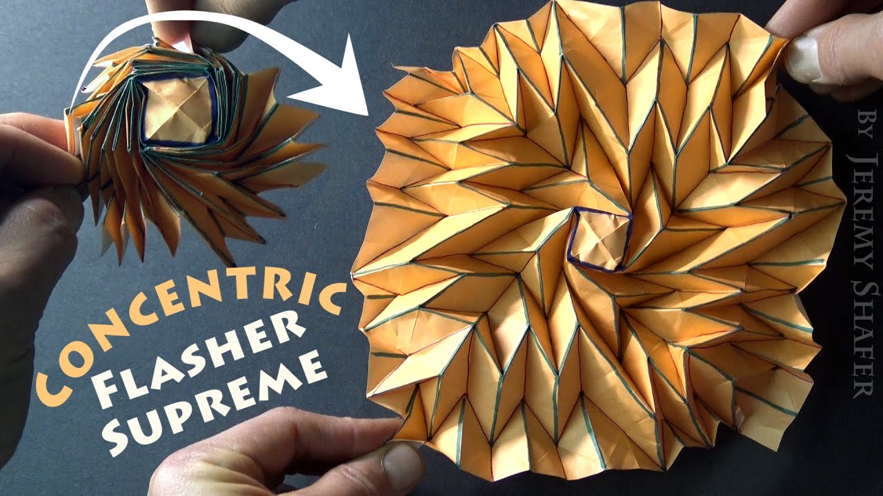 Concentric Flasher Supreme 💥 Pure Origami