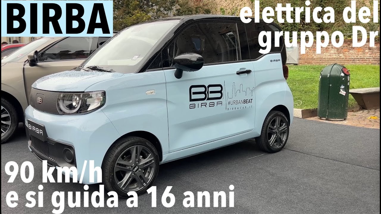 BIRBA Dr anteprima: minicar elettrica che si guida dai 16 anni con oltre 150 km di autonomia