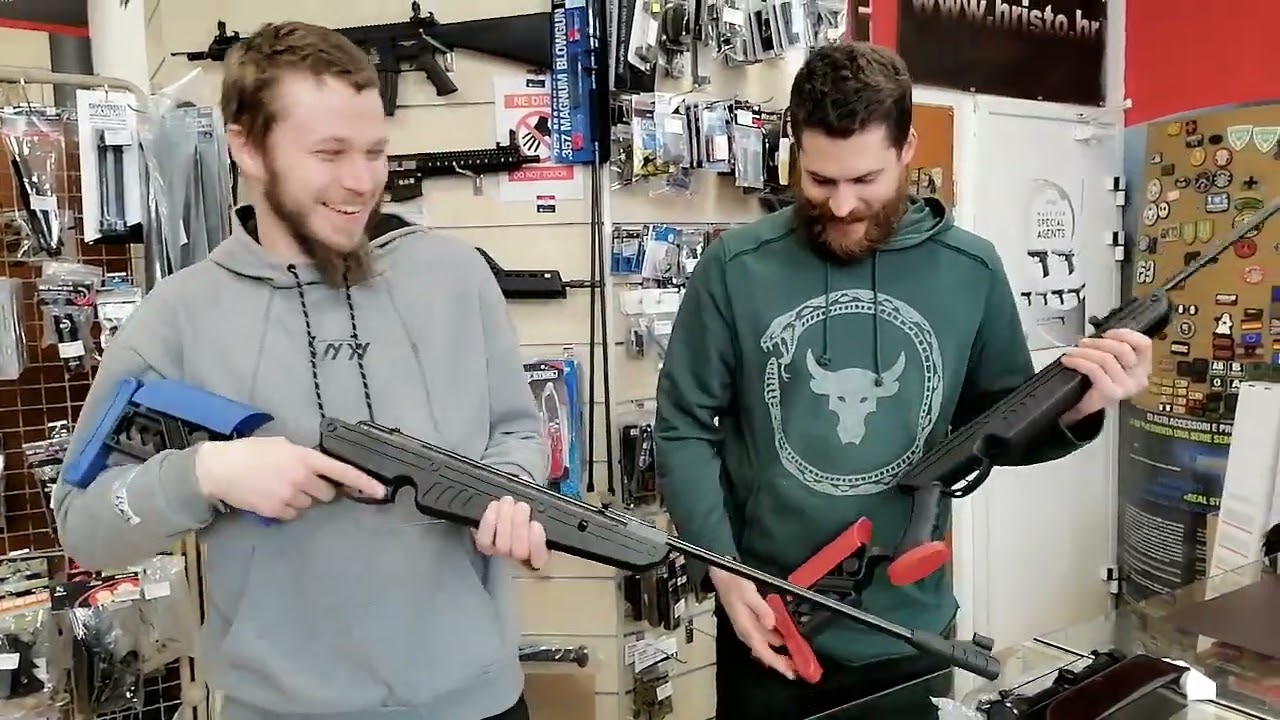 Hristo airsoft Vlog: Zračne puške SWISS ARMS TG1 Nitro Piston 4.5mm (01.03.2022)