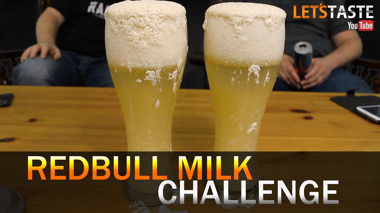 Red Bull Milk Challenge Let's Taste
