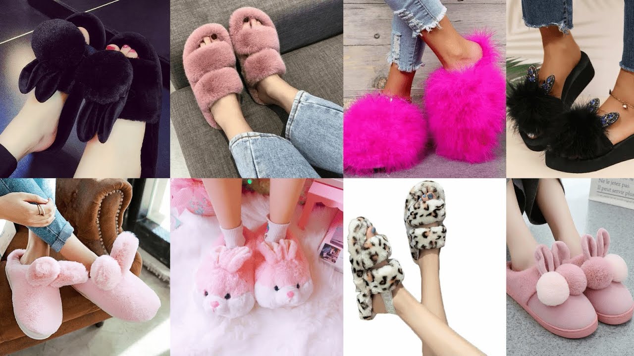 Comfortable Fluffy Slippers for girls and ladies  | new collection 2022