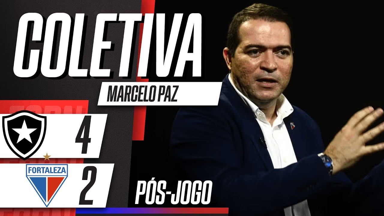 BOTAFOGO 4x2 FORTALEZA: COLETIVA MARCELO PAZ AP&Oacute;S REBAIXAMENTO DO FORTALEZA NO BRASILEIR&Atilde;O | ESPN