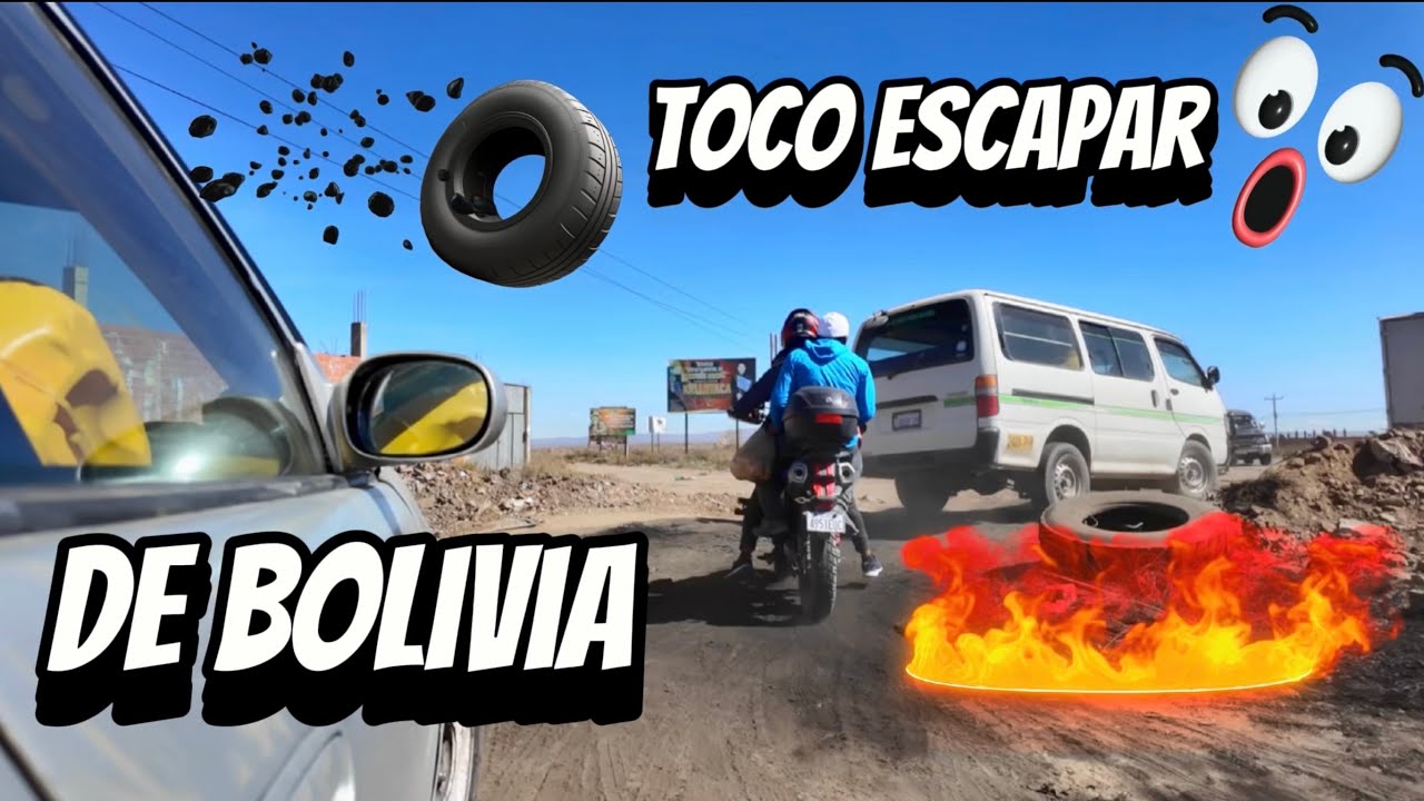 ¡ESCAPANDO DE BOLIVIA 🇧🇴 EN MEDIO DE PROTESTAS! 🚨🔥 ASÍ LOGRÉ SALIR DEL CAOS 🛑😰