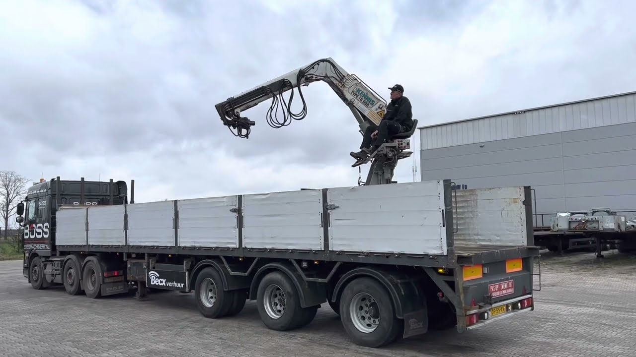 Pacton T3-003 Brick Trailer - Kennis 16000-R Loading Crane - Year: 1999 (Refnr. BC137)