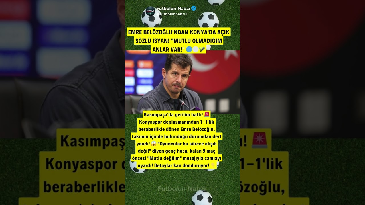 MRE BELÖZOĞLU'NDAN KONYA'DA AÇIK SÖZLÜ İSYAN! 