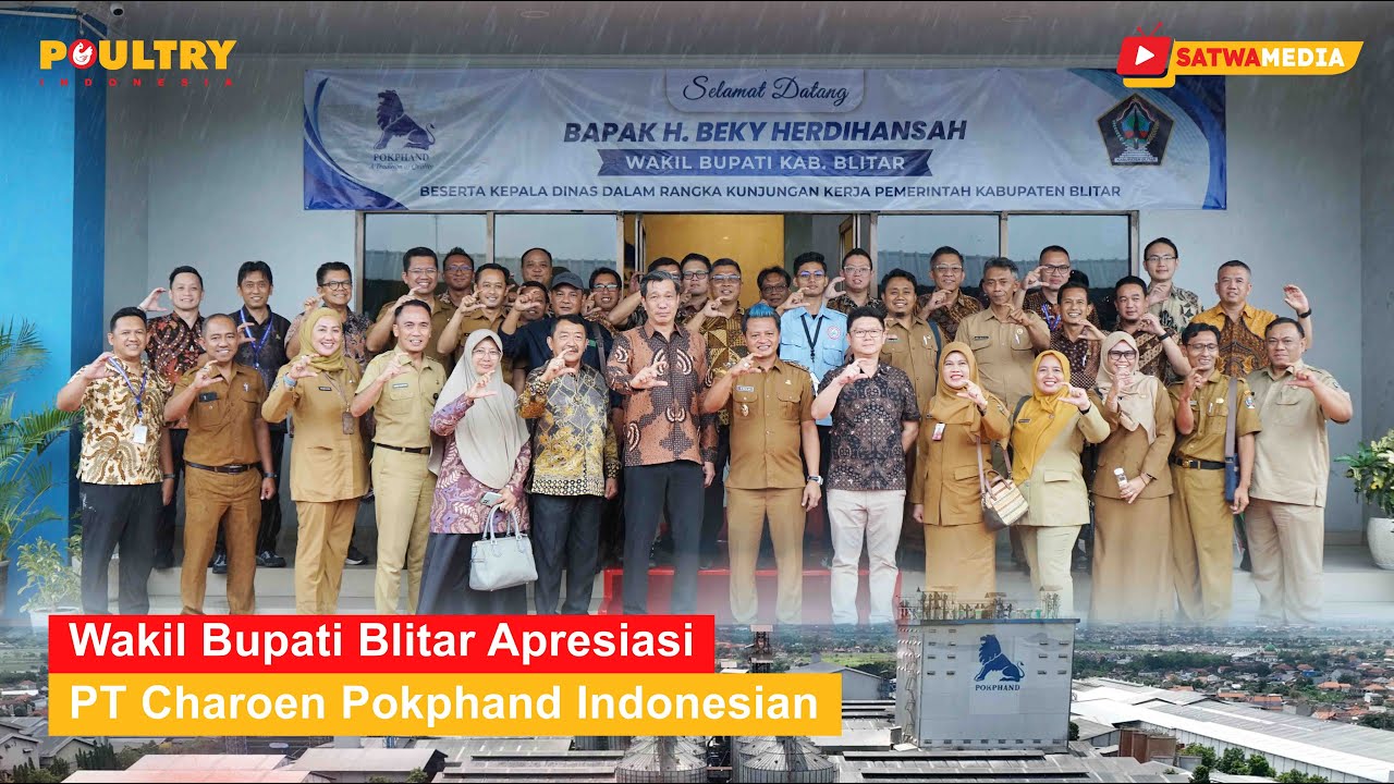 Wakil Bupati Blitar Apresiasi PT Charoen Pokphand Indonesia, Sebut Penopang Program Ketahanan Pangan