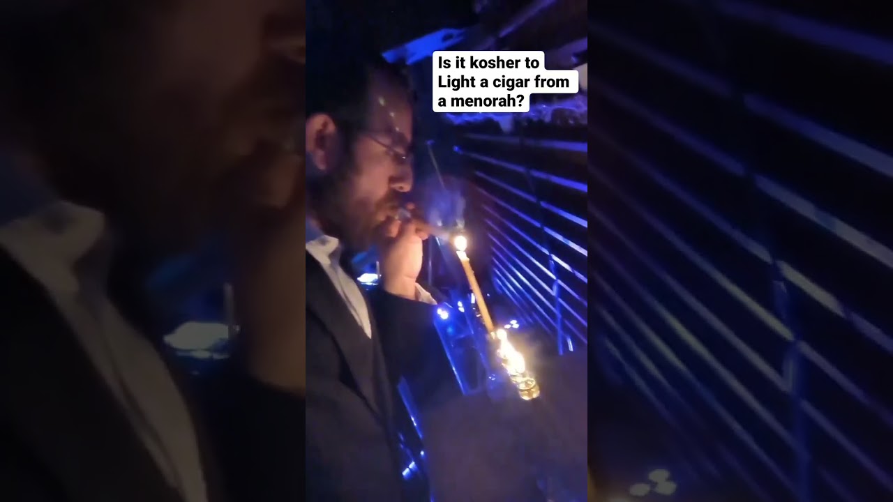 Is it kosher to use a menorah to light a cigar?