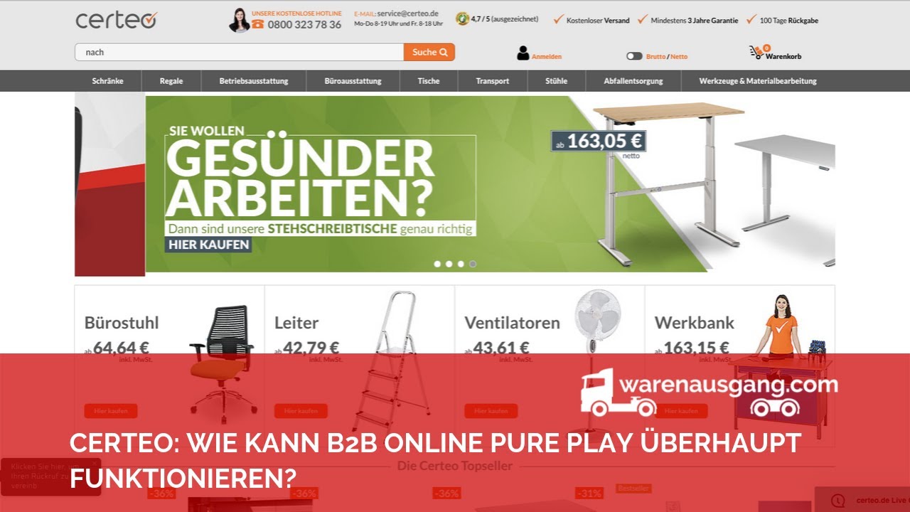 Certeo: Wie kann B2B Online Pure Play überhaupt funktionieren?