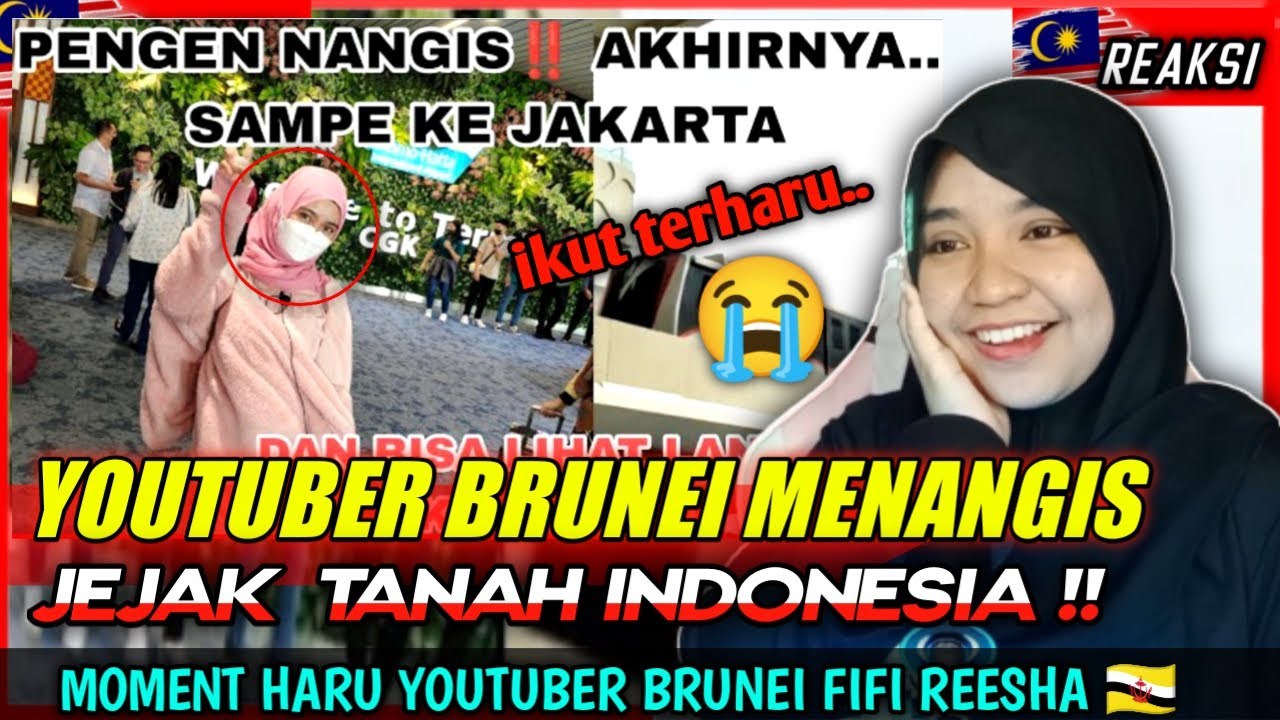 🇮🇩 TERHARU ❗❗😍😍 YOUTUBER BRUNEI AKHIRNYA JEJAK BUMI INDONESIA BUAT PERTAMA KALI 🇧🇳🇲🇾