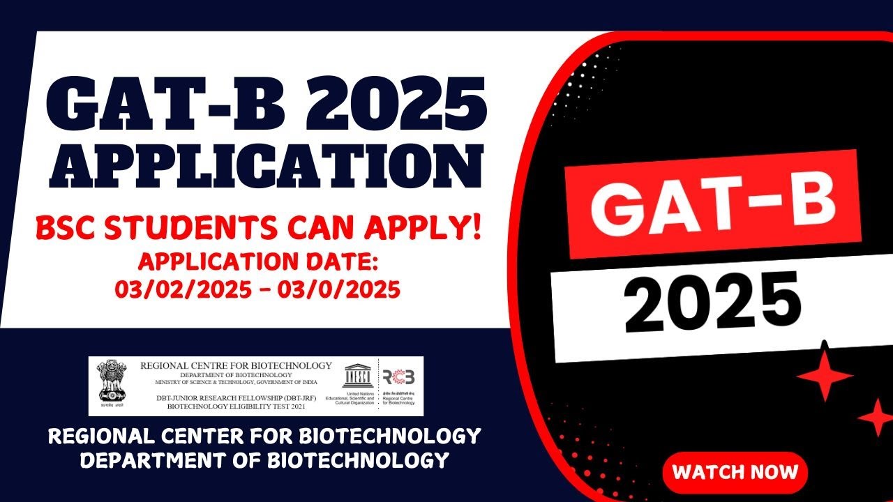 GAT-B NOTIFICATION 2025 | STUDY PG WITH STIPEND Rs.12000 | BSc/BTech ELIGIBLE #gatb2025 #fellowship
