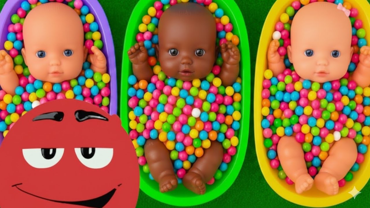17 Minutes Satisfying Video | Mixing Funny Candy ASMR & Make Up in 3 Bathtubs with Baby Shark Slime