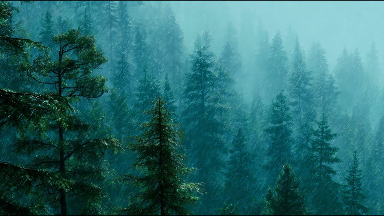 Mysterious Forest Rain (8 Hrs) | Deep Ambient 432Hz for Sleep, Focus & Solitude