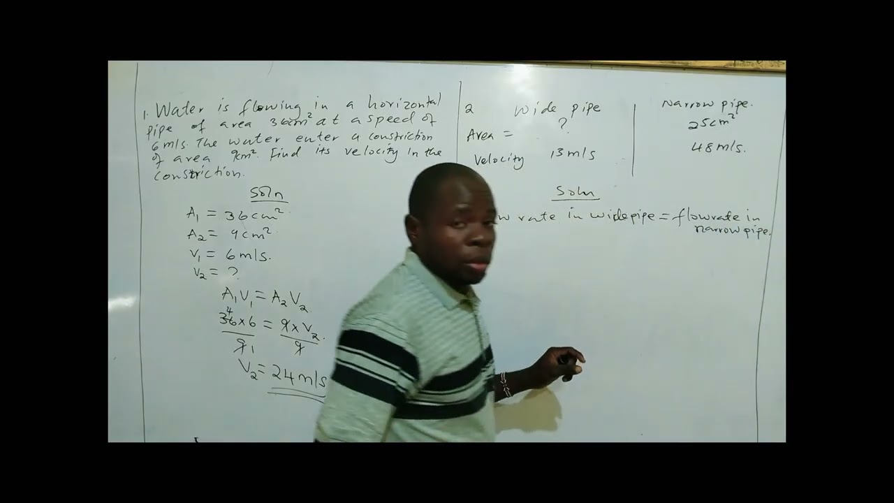 Examples on fluid flow explained 