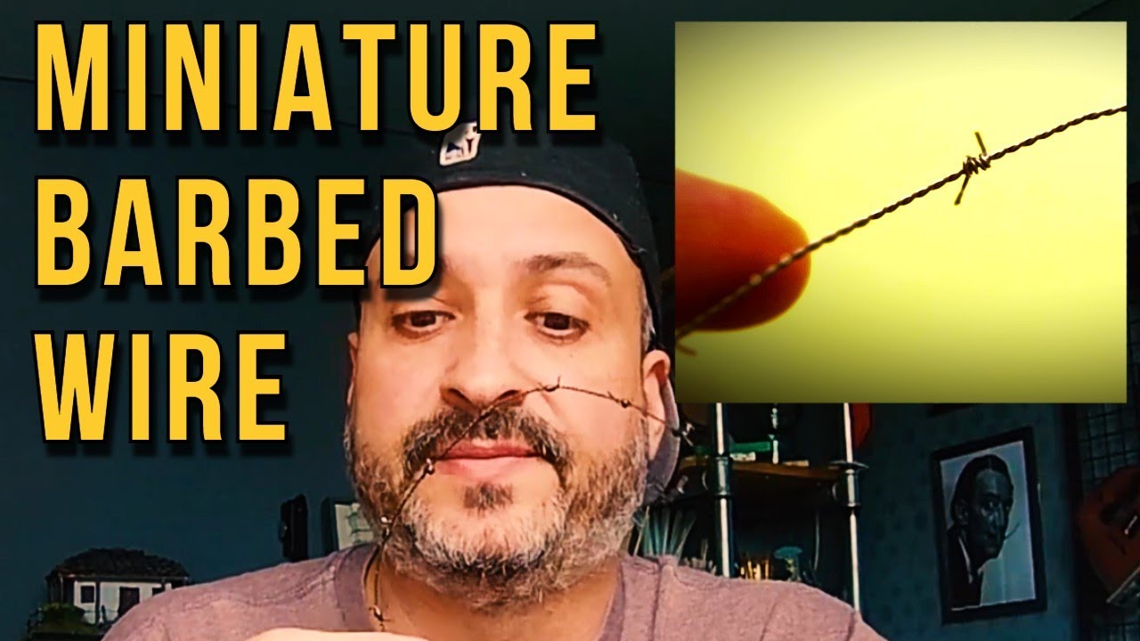 How to create realistic Miniature BARBED WIRE  for Dioramas 🔗 TECHNIQUE QUICKIE