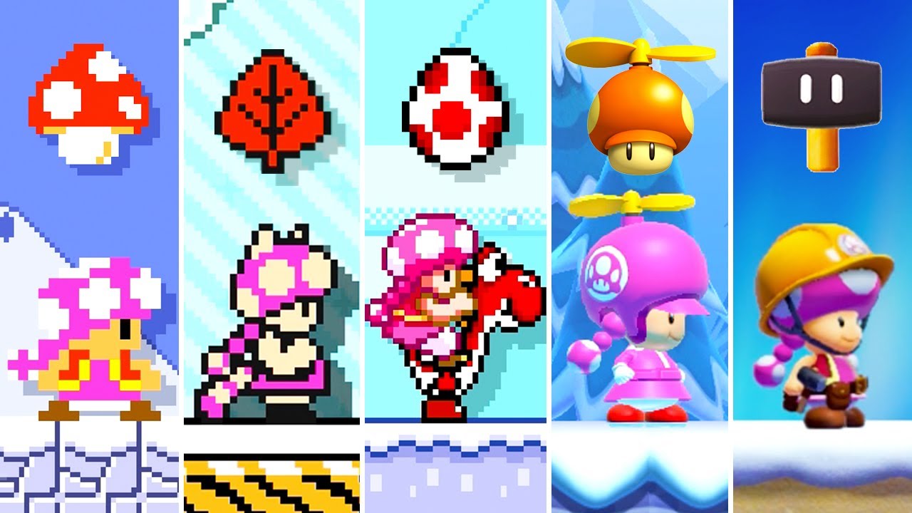 Super Mario Maker 2 - All Toadette Power-Ups
