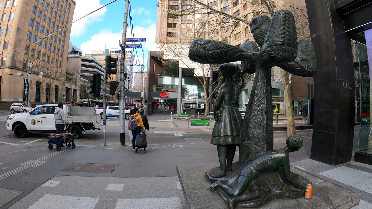 COLLINS STREET | MELBOURNE AUSTRALIA | CBD WALK | SOUTHERN CROSS STATION