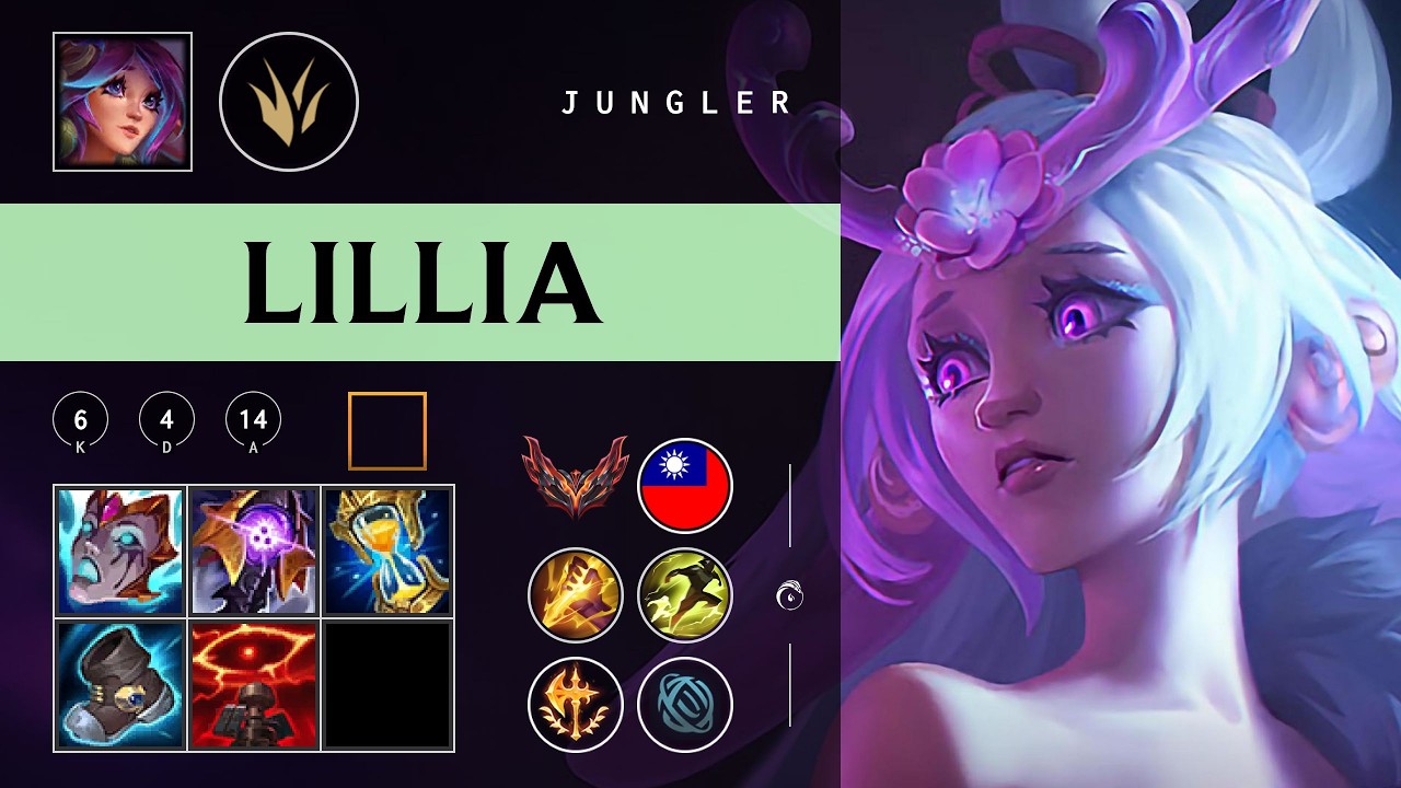 Lillia Jungle vs Shaco - TW Grandmaster Patch 26.03