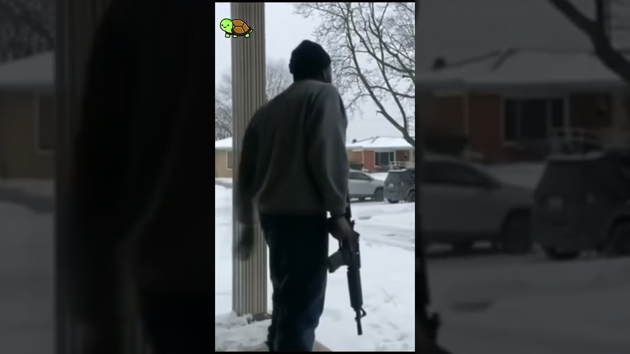 Porch pirate picks the wrong house INSTANT KARMA 😂 🤣 #shorts #funny