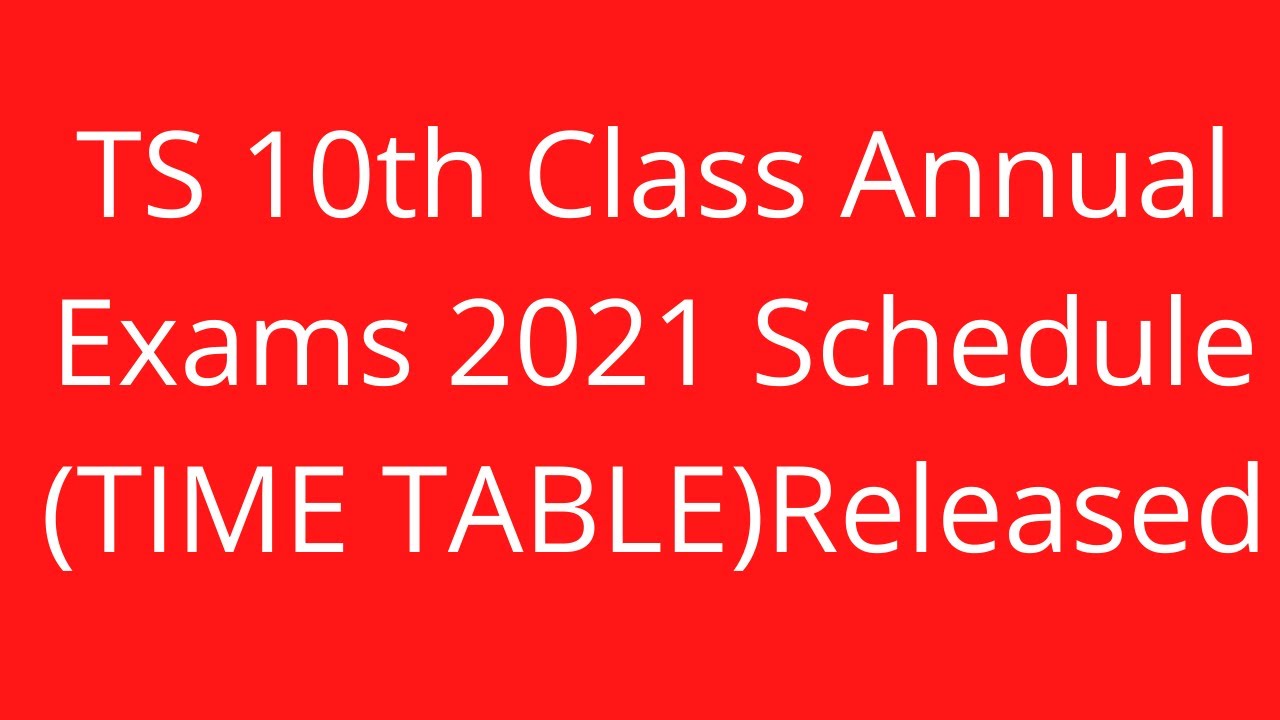 TS 10th class exams latest news | TS 10th class exam date 2021 | TS 10th exam date 2021