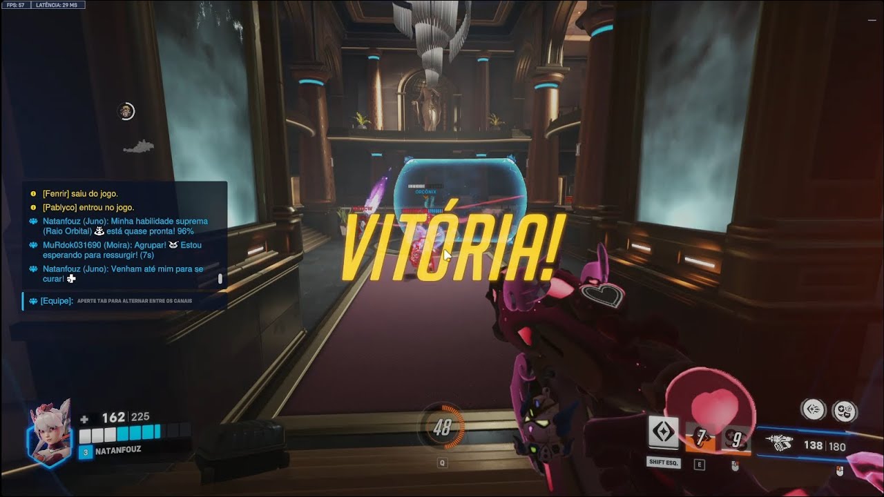 Hoje não teve jogada da partida mas a vitória veio no Overwatch. Sem comentários