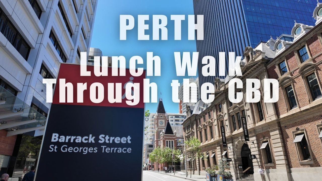 Barrack St Perth CBD Weekday Lunch Walk & Daniel&rsquo;s Donuts Opening  Australia (Spring 2025, 4K) 