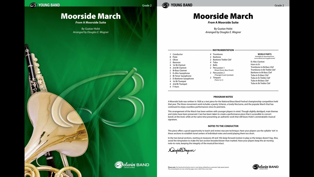 Moorside March, arr. Douglas E. Wagner – Score & Sound