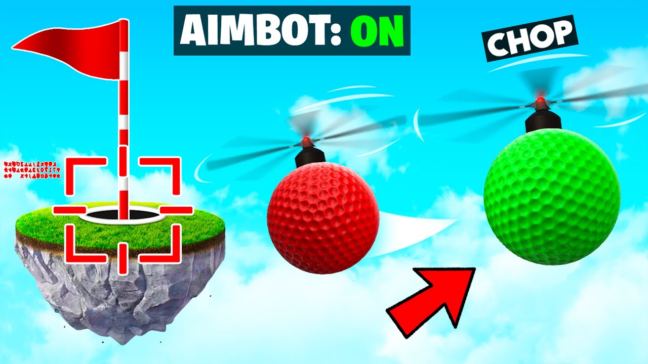 GOLF IT CHOP TURNED ON AIMBOT TO WIN THE CHALLENGE