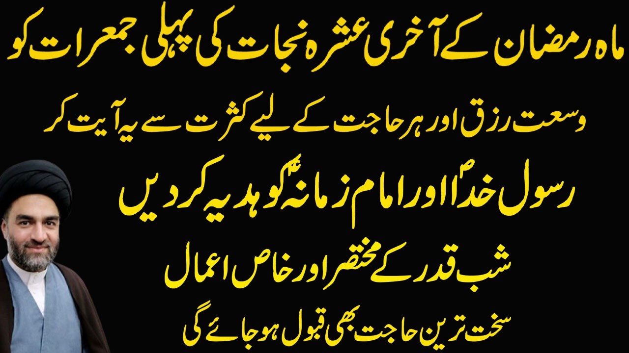 20. 21 Aur 23 Ramzan Ye Amal Lazmi Karen | Maulana Syed Ali RazaRazvi