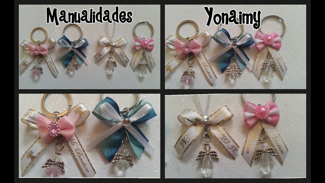 llaveros  con Angelitos para Recuerdos de Bautizo .