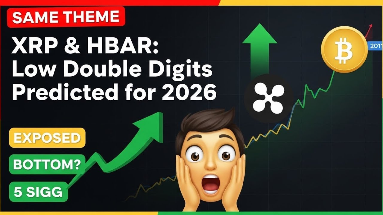 XRP & HBAR: Low Double Digits Predicted for 2026