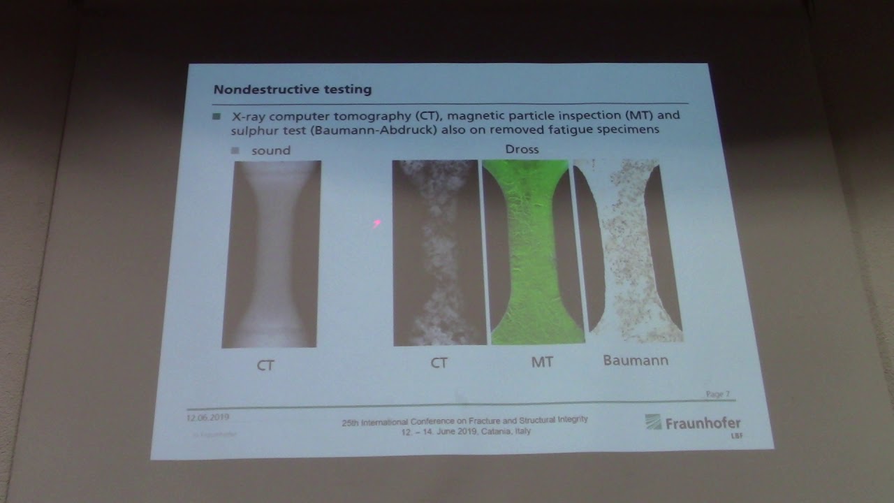 Assessment of the fatigue strength of thick walled nodular cast iron with Dross