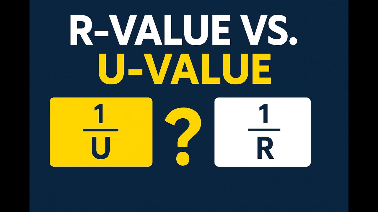 R-Value vs. U-Value Explained | HVAC Thermal Resistance Made Simple