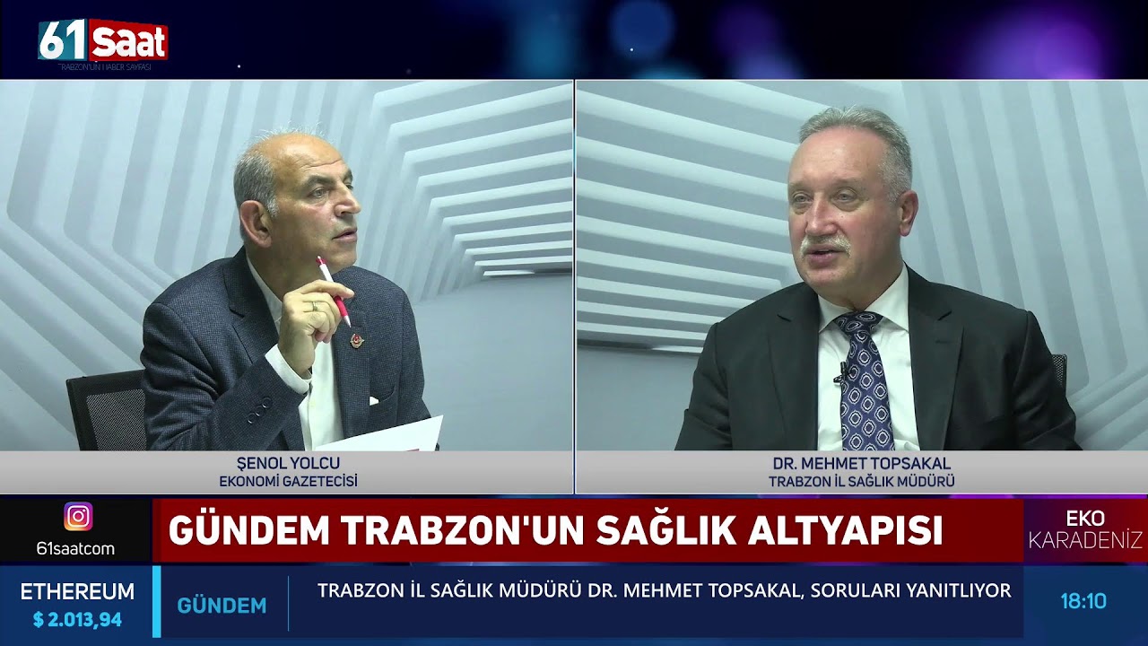 Trabzon İl Sağlık Müdürü Dr. Mehmet Topsakal, soruları yanıtlıyor