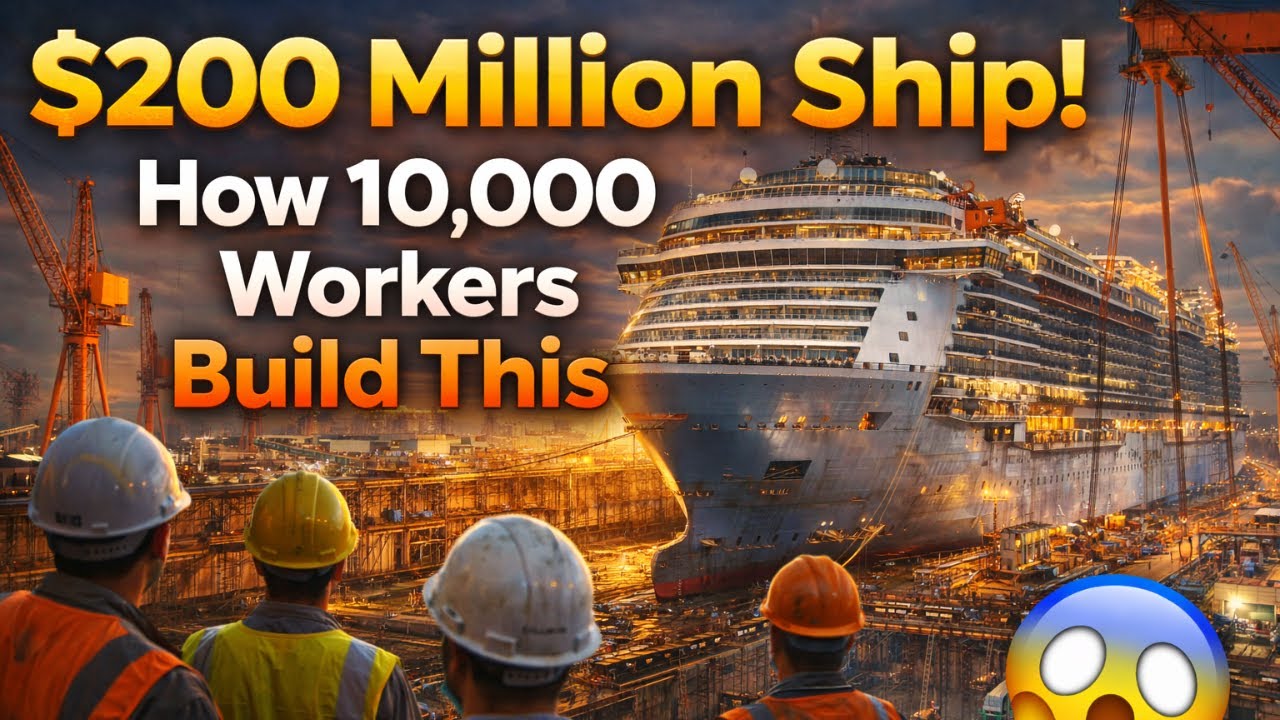 $200 Million Ship! How 10,000 Workers Build This Mega Vessel