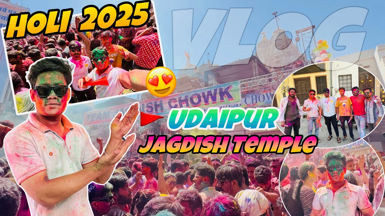 Holi Vlog 2025 😍 at Udaipur Jagdish Temple