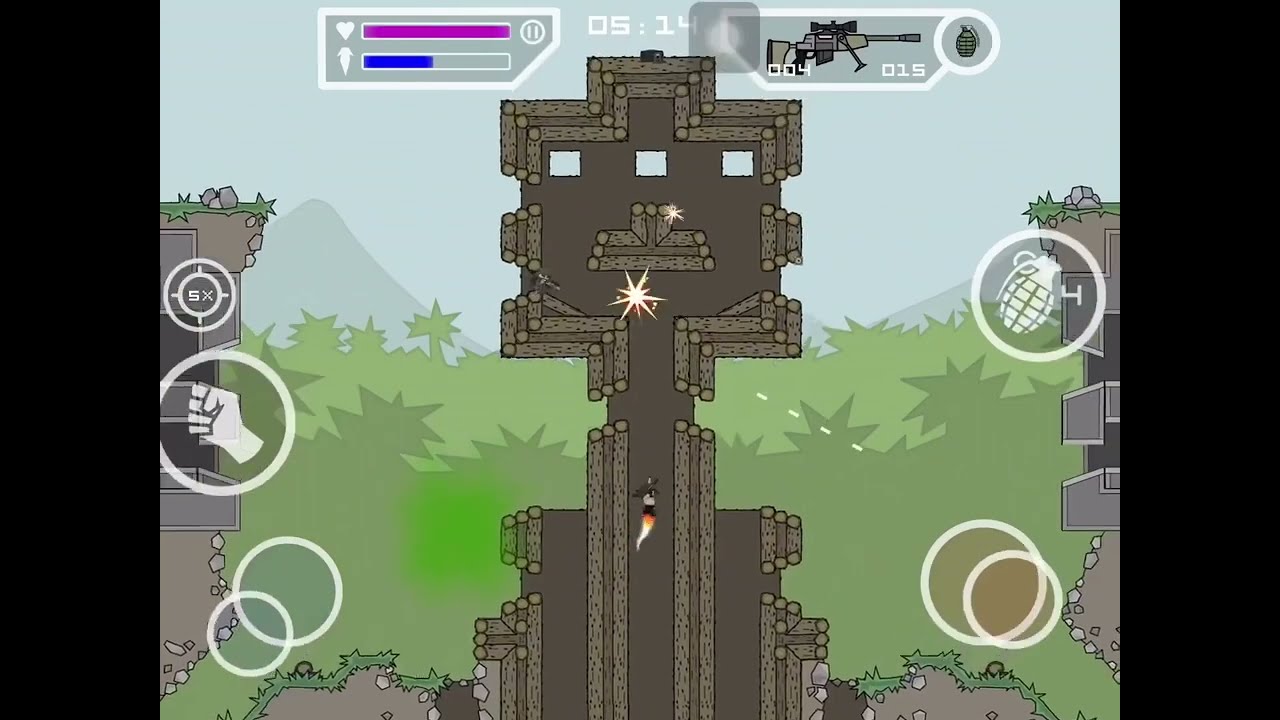 Da2 mini militia: Splade vs Machine part 2 (deleted video)