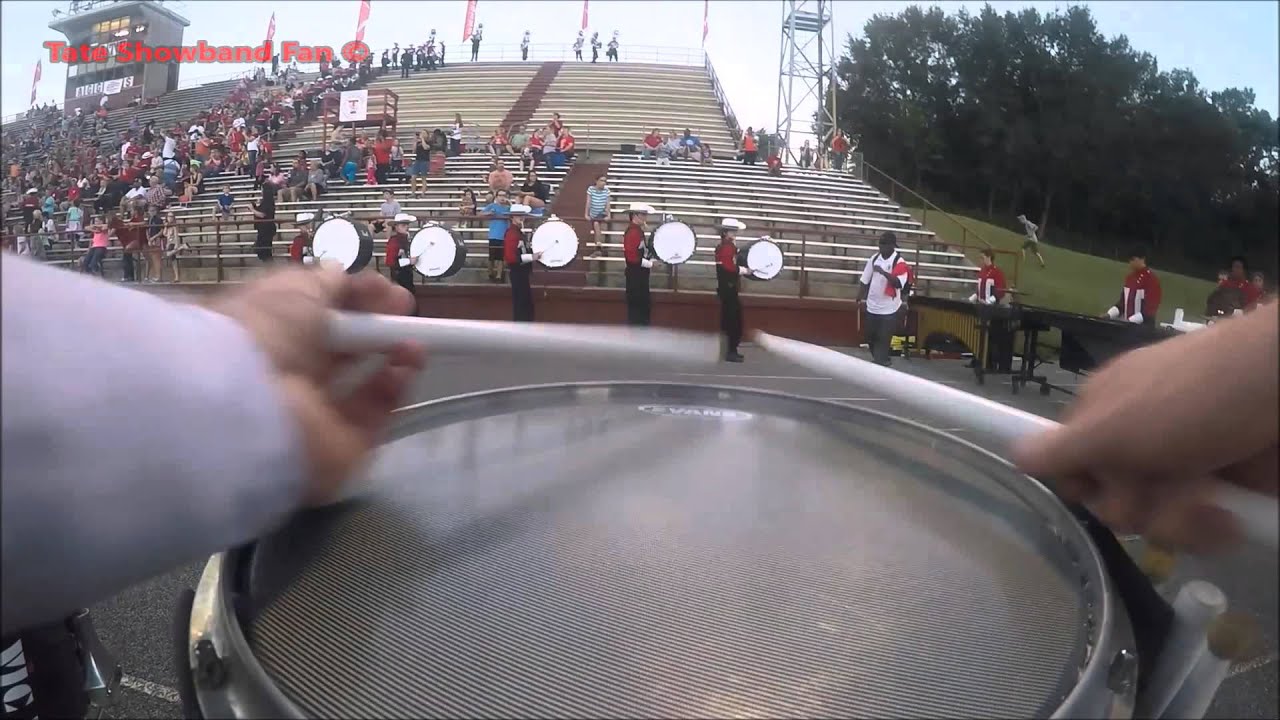 Tate High School Drumline 2015 | Marching into Stadium 9-18-15