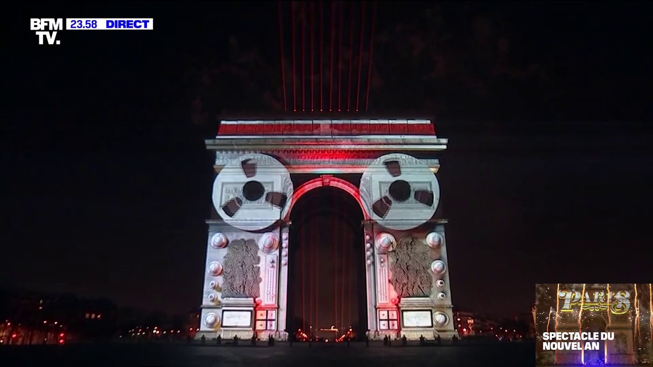 Fireworks Paris 2020 Champs-&Eacute;lys&eacute;es full / Champs-&Eacute;lys&eacute;es feux d'artifice nouvel an paris 2020