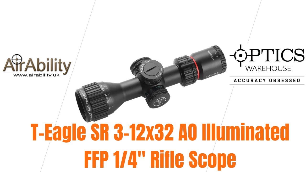 59. Прицел T-Eagle SR 3-12x32 AO с подсветкой FFP 1/4