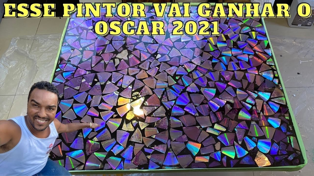 Olha que ideia genial 😱 com CD E DVD reciclagem decoração artesanato em mesa e bancadas