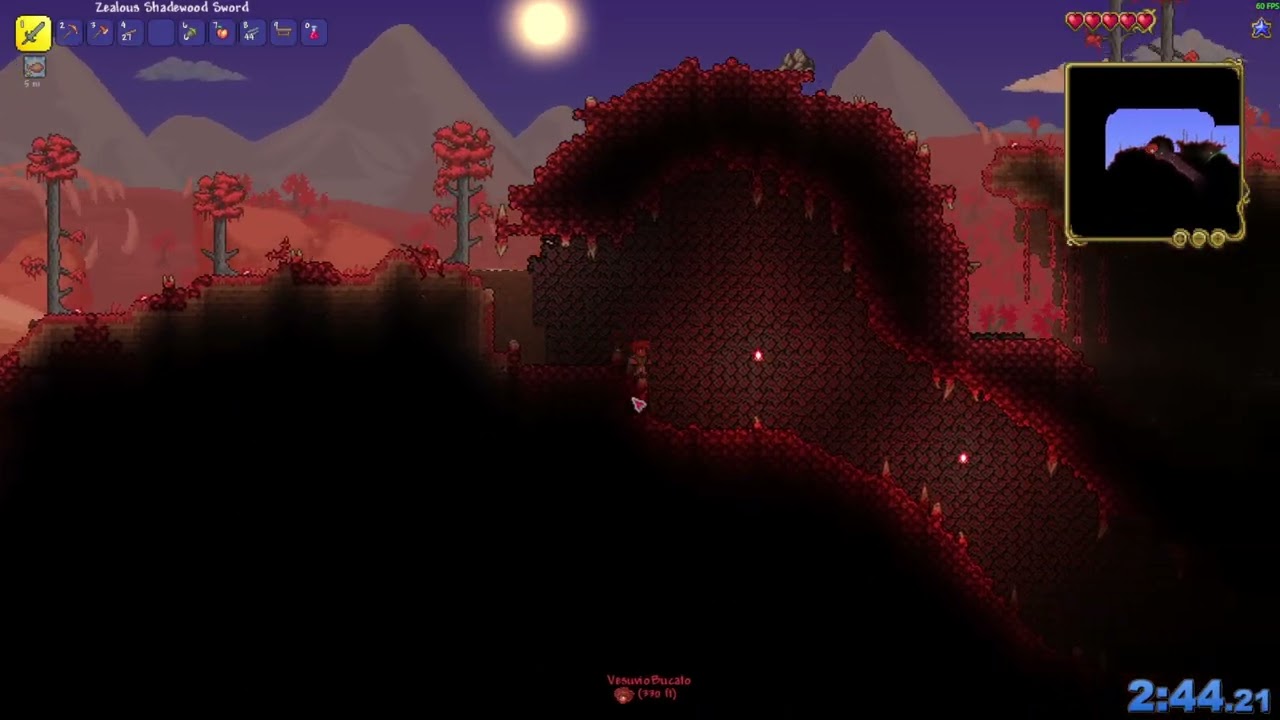 Terraria - Brain of Cthulhu, Co-op (Random, 1.4 NMA) - 6:33 (Spyke/buggle/Dario/Tisan)