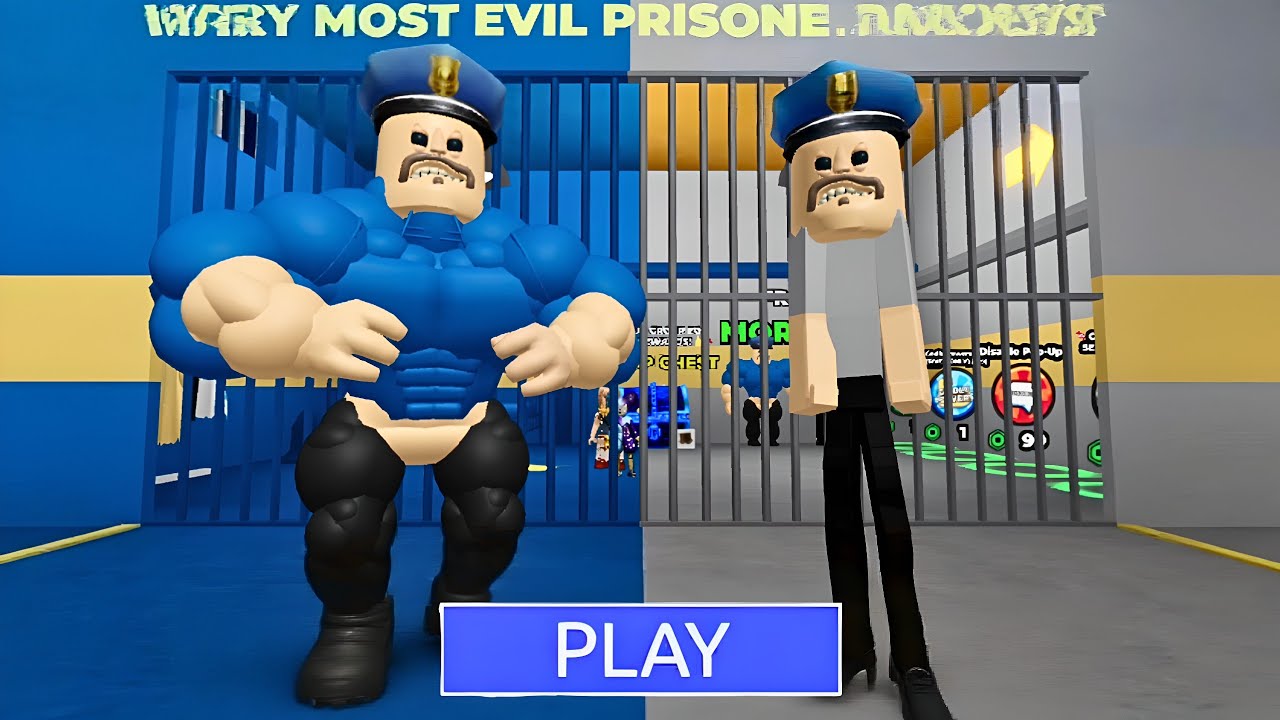 STRONG BARRY VS WEAK BARRY'S PRISON RUN! OBBY ROBLOX 