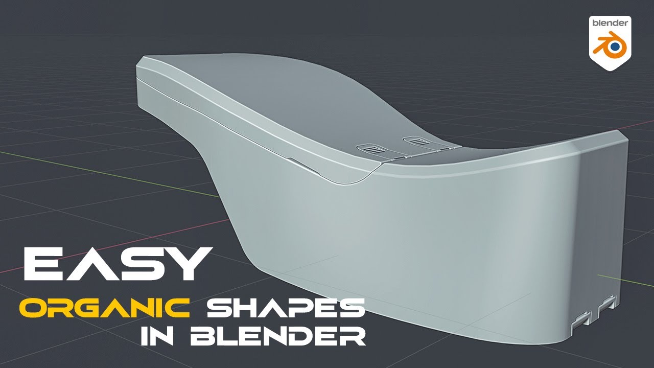 Hard surface organic shapes in Blender with lattice